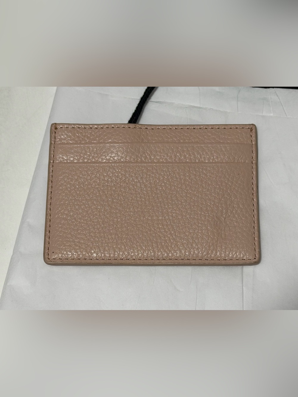 Frye Pebbled Leather Card Holder in Dusty Taupe NWT
